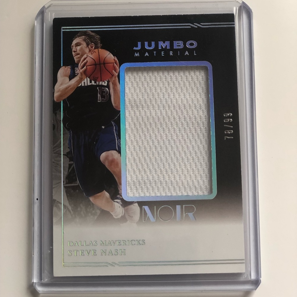 2020 Panini Noir Jumbo Material  Steve Nash